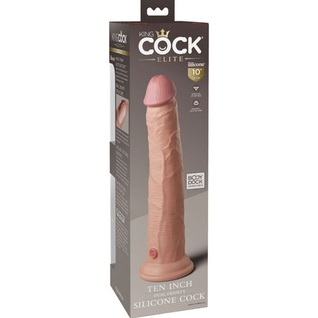 Gode réaliste silicone dual density 25 cm — vue de profil