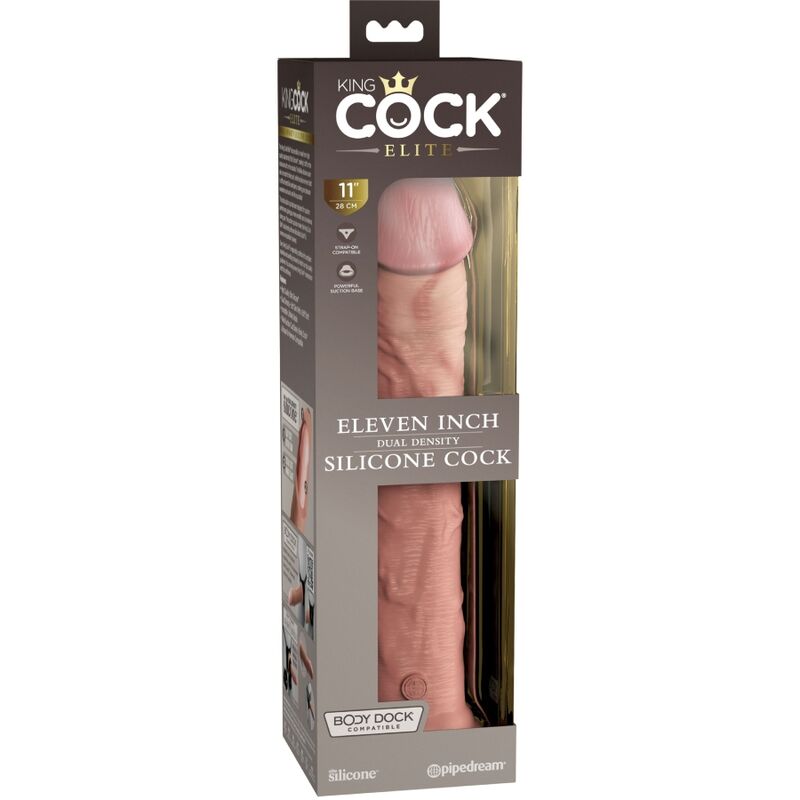 Gode réaliste silicone dual density 28 cm — emballage