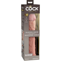 Realistic dual-density silicone dildo 28 cm