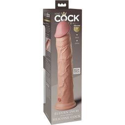 Realistic dual-density silicone dildo 28 cm
