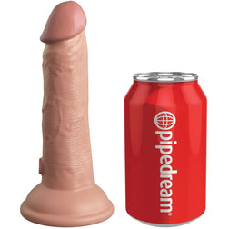 Dual density silicone vibrating dildo 15 cm