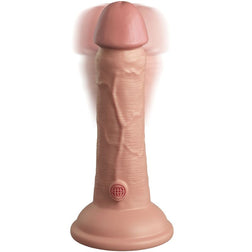 Dual density silicone vibrating dildo 15 cm