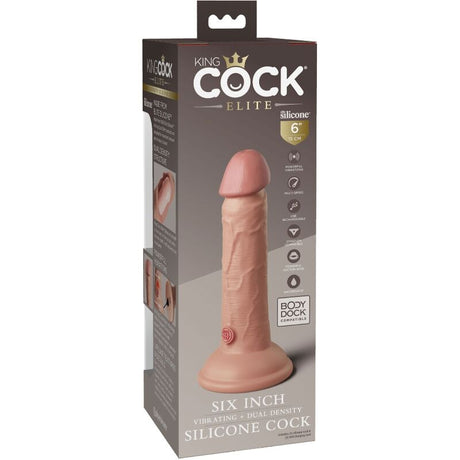 Gode vibrant silicone dual density 15 cm — emballage