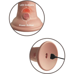 Dual density silicone vibrating dildo 15 cm