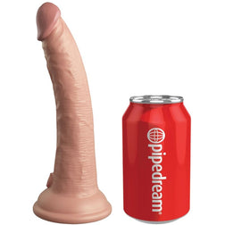 Dual density silicone vibrating dildo 18 cm + remote control — image 1