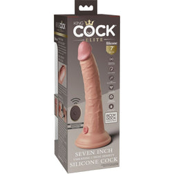 Dual density silicone vibrating dildo 18 cm + remote control
