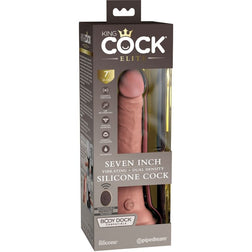 Dual density silicone vibrating dildo 18 cm + remote control