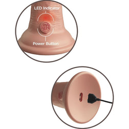 Dual density silicone vibrating dildo 20 cm