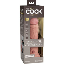 Dual density silicone vibrating dildo 20 cm