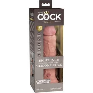 Gode vibrant silicone dual density 20 cm — en situation