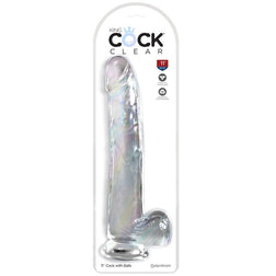 Gode réaliste Clear 24,8 cm - vue produit de profil