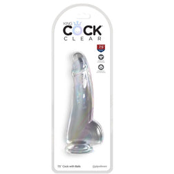 King Cock Clear Thick Dildo 15.2 cm — side view