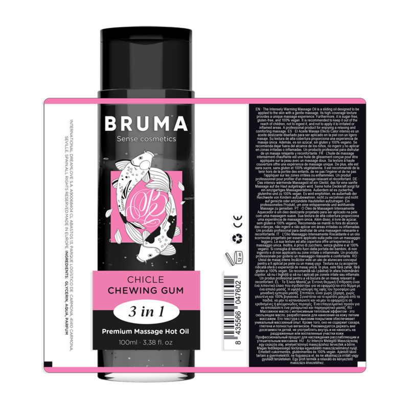3-in-1 Bubble Gum Warming Massage Oil 100ml