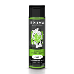 Huile de massage chauffante comestible pastèque 100 ml — BRUMA