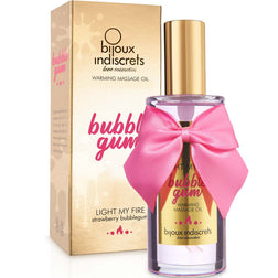 Huile de massage chauffante comestible bubble gum 100 ml — Light My Fire