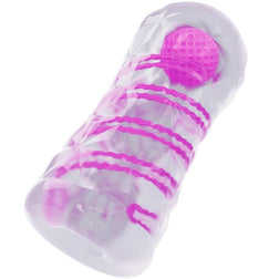 Masturbateur transparent spirale + balle texturée — Fantasy · Pretty Love Male · Strokers