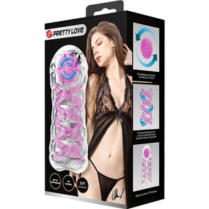 Masturbateur transparent spirale + balle texturée — emballage