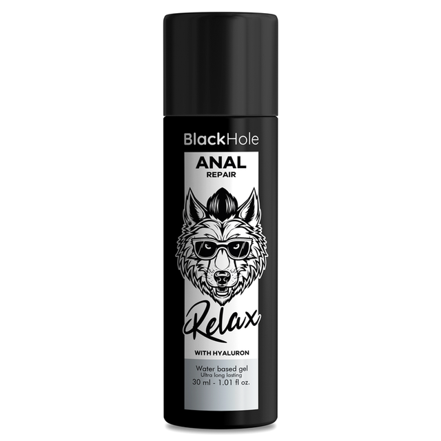 Gel anal réparateur acide hyaluronique — 30 ml · Black Hole · Lubs & Sprays Relaxants Anal