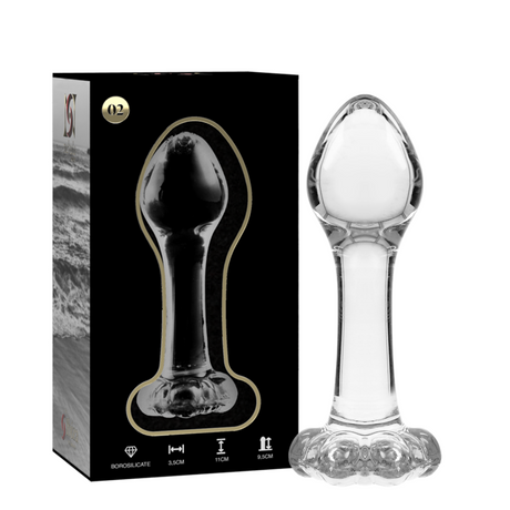 NEBULA SERIES BY IBIZA MODELO 2 PLUG CRISTAL TRANSPARENTE 11 CM O 35 CM