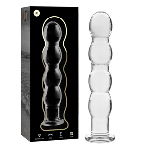 Gode verre 4 boules graduées 16,5 cm — vue de profil