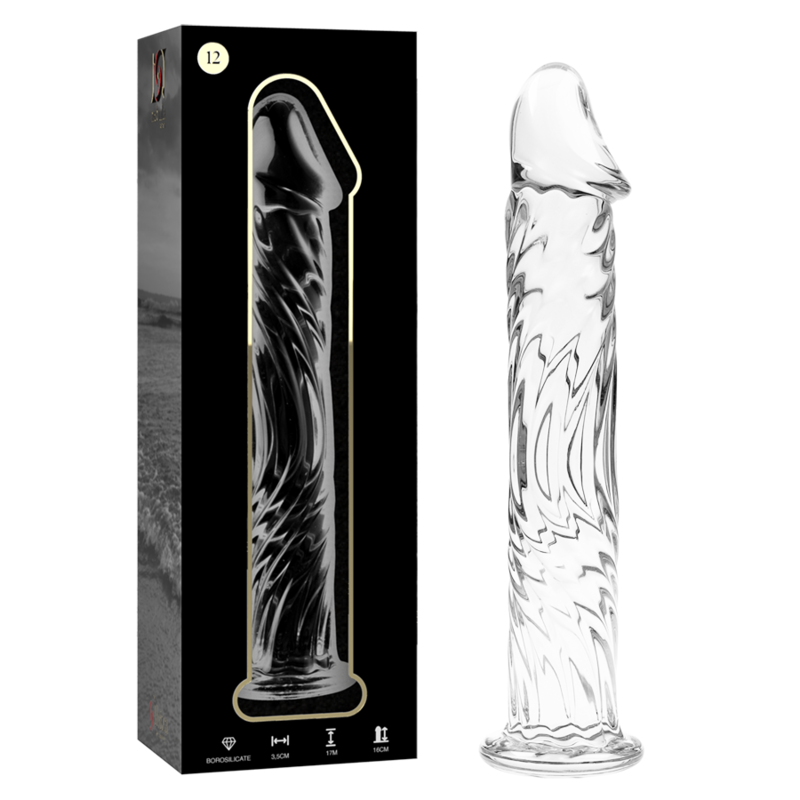 Gode verre réaliste veiné soufflé main 17 cm — Nebula N.12 · Nebula Series By Ibiza · Godes sans vibration