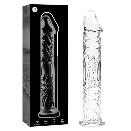Gode verre réaliste veiné soufflé main 17 cm — Nebula N.12 · Nebula Series By Ibiza · Godes sans vibration