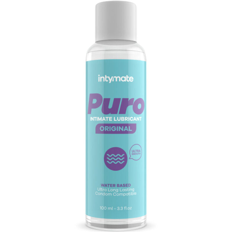 Lubrifiant eau Intimateline Lubrifiant vegan naturel base eau 100 ml — Intymate Pure Original en flacon transparent