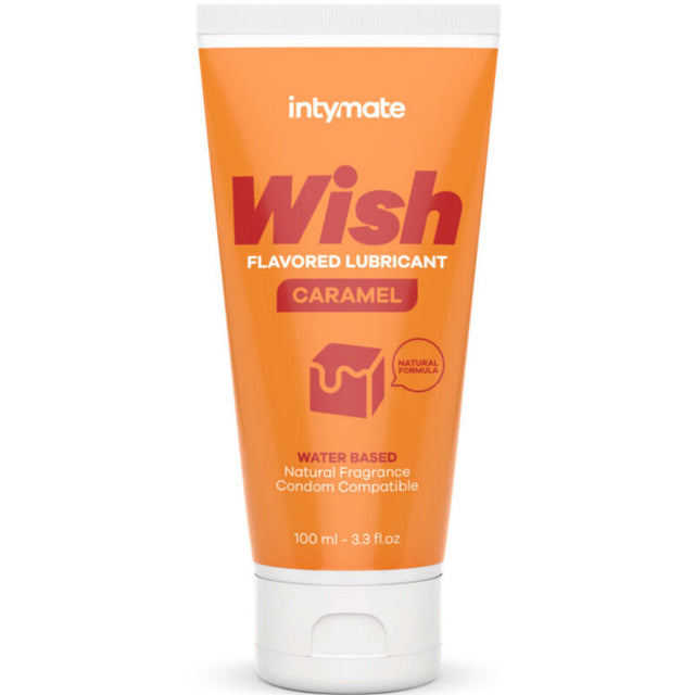 Lubrifiant aromatisé caramel 100 ml — Wish · Intimateline Intymate · Lubrifiants aromatisés