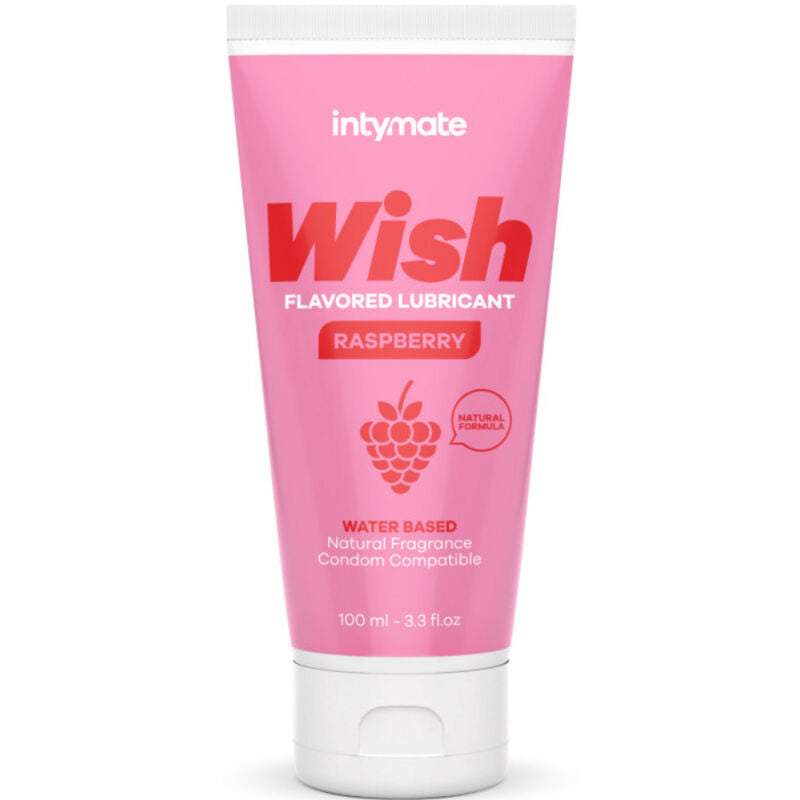 Lubrifiant aromatisé bio — Wish Framboise 100 ml · Intimateline Intymate · Lubrifiants aromatisés