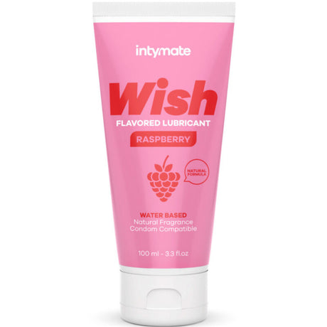 Lubrifiant aromatisé bio — Wish Framboise 100 ml · Intimateline Intymate · Lubrifiants aromatisés