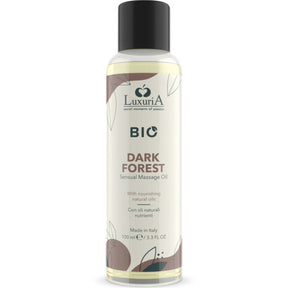 Huile de massage bio aux notes boisées 100 ml — Dark Forest · Intimateline Luxuria · Huiles neutres