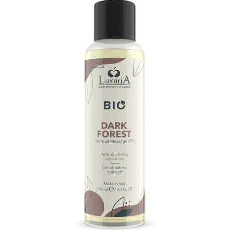 Huile de massage bio aux notes boisées 100 ml — Dark Forest · Intimateline Luxuria · Huiles neutres