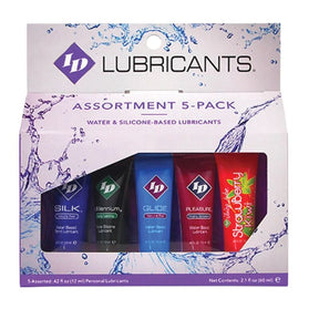 ID JUICY LUBE ASSORTIMENT DE 5 TUBES DE LUBRIFIANT 12 ML