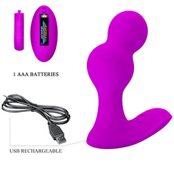 Masseur prostatique télécommandé double bulbe — Terrance