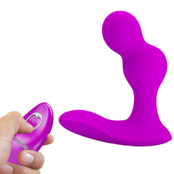 Masseur prostatique télécommandé double bulbe — Terrance
