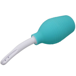 Poire de lavement anal caoutchouc bleu — vue détaillée