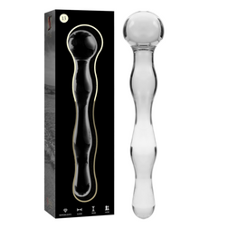 Gode en verre droit 18 cm Ø 3,5 cm — Nebula Modèle 13