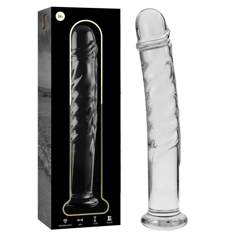 Gode en verre sculpté 18,5 cm - Nebula Modèle 16 · Nebula Series By Ibiza · Godes sans vibration
