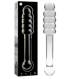 Gode verre double embout ondulé 20,5 cm — Nebula N.20