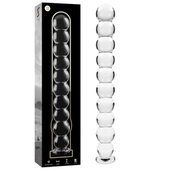 Chapelet anal verre 11 boules 21,5 cm — Nebula N.22