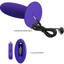 PRETTY LOVE VIBRATEUR ANAL YOUTH PLUG TELECOMMANDE VIOLET