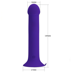 Pretty Love Murray Youth Dildo 10,9 cm mit Pulsationen – sichtbare Struktur