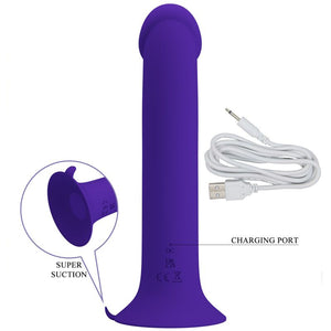 Gode vibrant à pulsations latérales 19 cm — autre angle