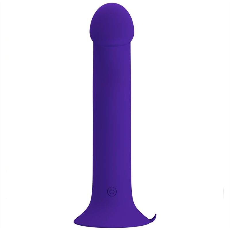 Gode vibrant à pulsations latérales 19 cm — gros plan