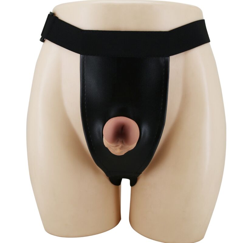 Harnais slip Pretty Love avec gode inclus — gros plan