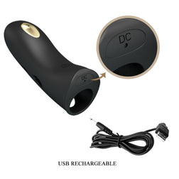 PRETTY LOVE COUVRE DOIGTS ELECTRO STIMULATEUR MARICO NOIR