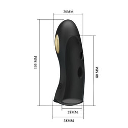 PRETTY LOVE COUVRE DOIGTS ELECTRO STIMULATEUR MARICO NOIR