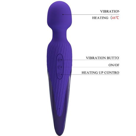 PRETTY LOVE ANTONY YOUTH WAND VIBRATEUR VIOLETTE EFFET CHALEUR