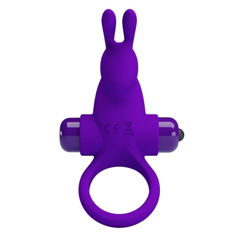 PRETTY LOVE - ANNEAU VIBRATEUR I RABBIT POUR PÉNIS VIOLET · Pretty Love Male · Cockrings Vibrants