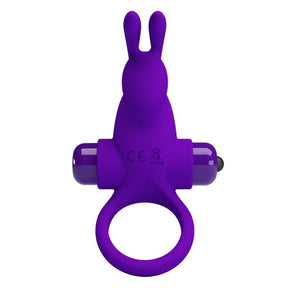 PRETTY LOVE - ANNEAU VIBRATEUR I RABBIT POUR PÉNIS VIOLET · Pretty Love Male · Cockrings Vibrants